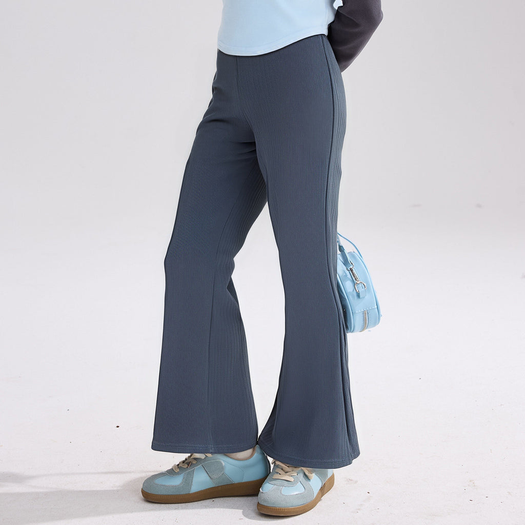 Girls Micro Flare Elastic Yoga Fitness Pants