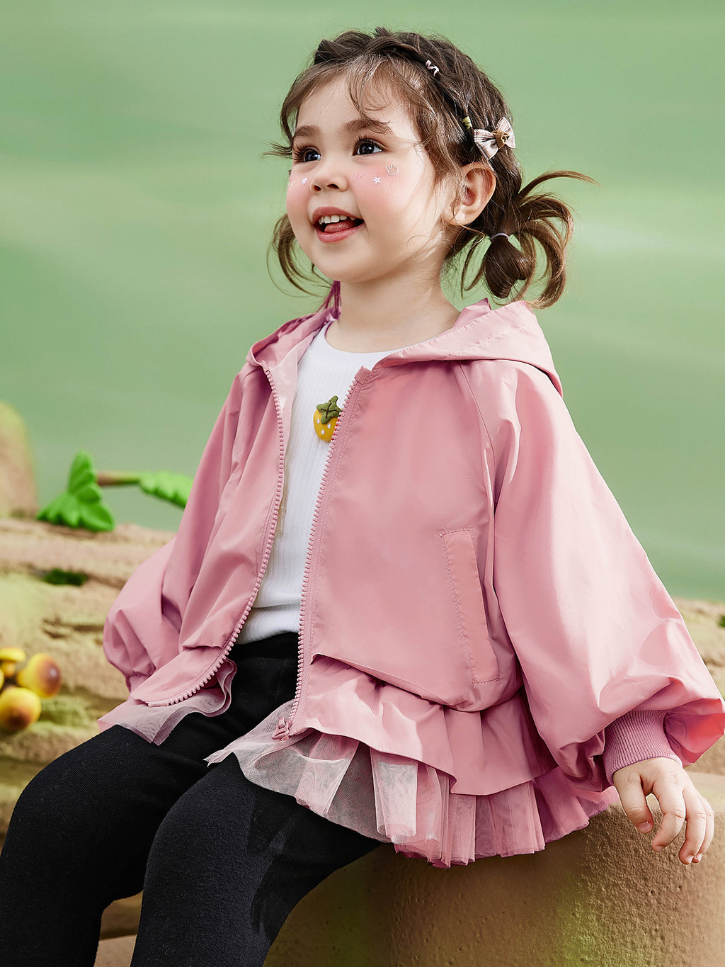 Leichte Kapuzenjacke für Mädchen für Frühjahr/Sommer