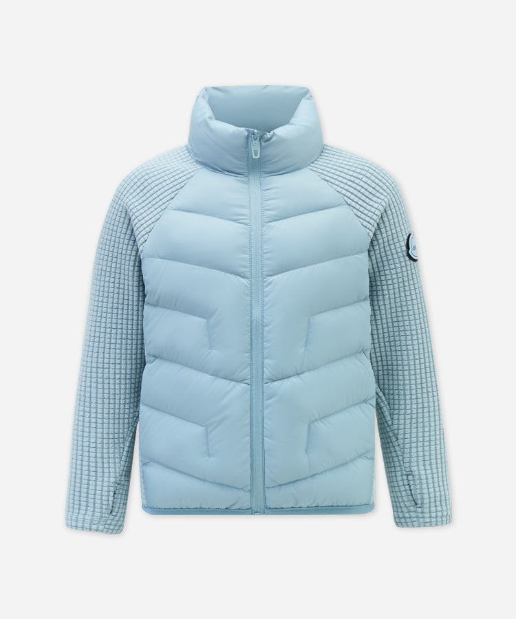 Lightweight White Goose Down Kids Jacket