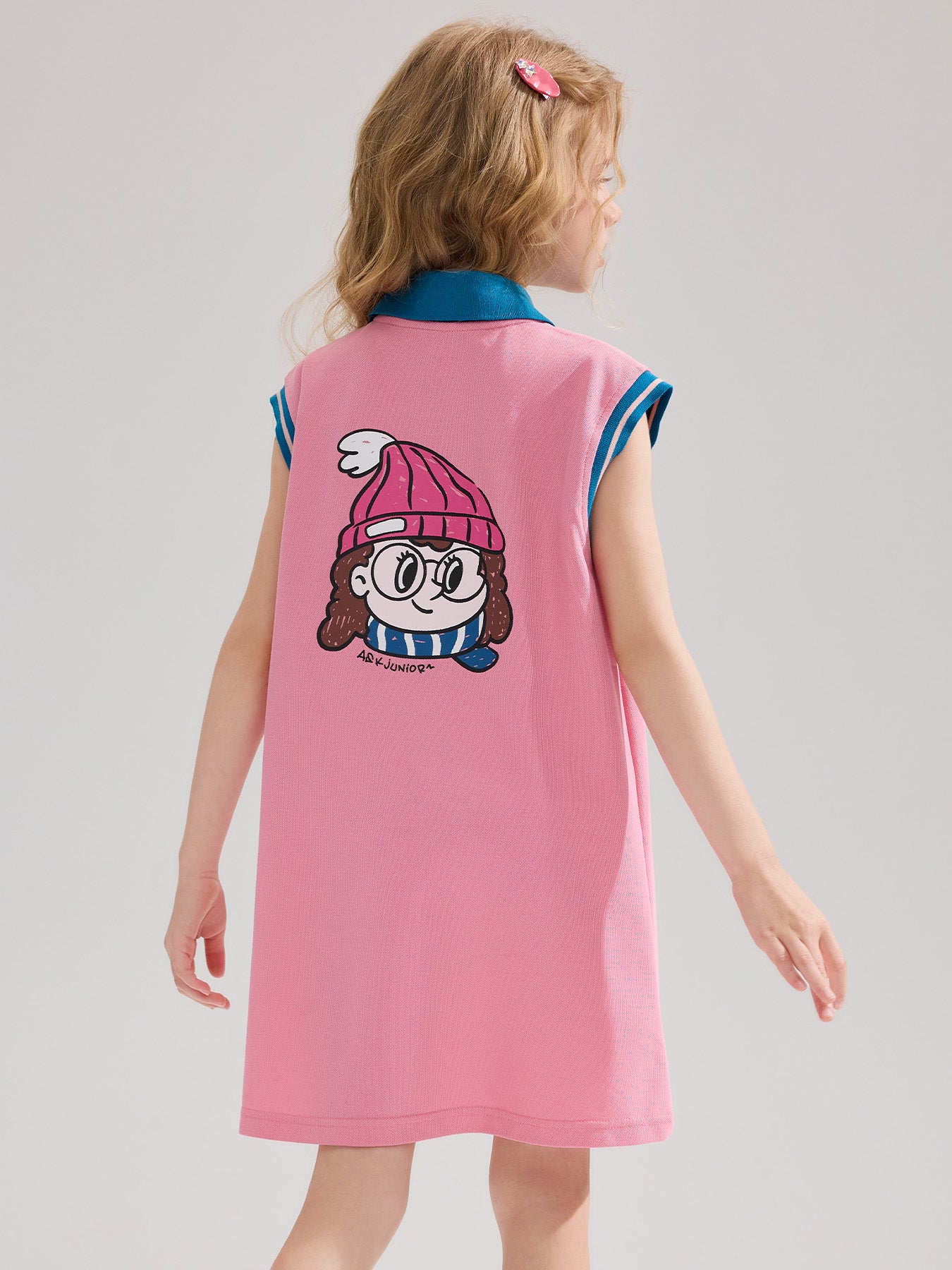Kids Girls A-Line Swing Casual Dress