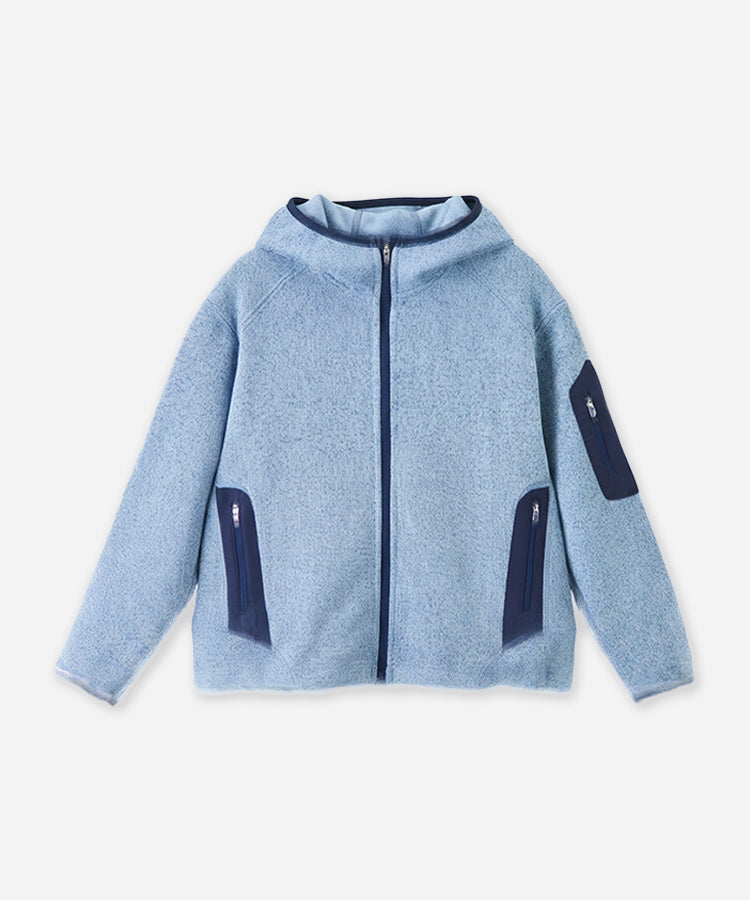 Soft Fleece Hooded Kids Outdoor Jacket