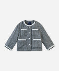 Kinder Mädchen Tweed Mantel