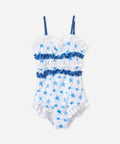 Kids Girls One Piece Swimwear UV Protection Chlorine Resistant