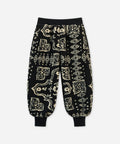 Kinder-Laternenhose aus Lammwoll-Jacquard mit Fleece-Futter für Herbst und Winter