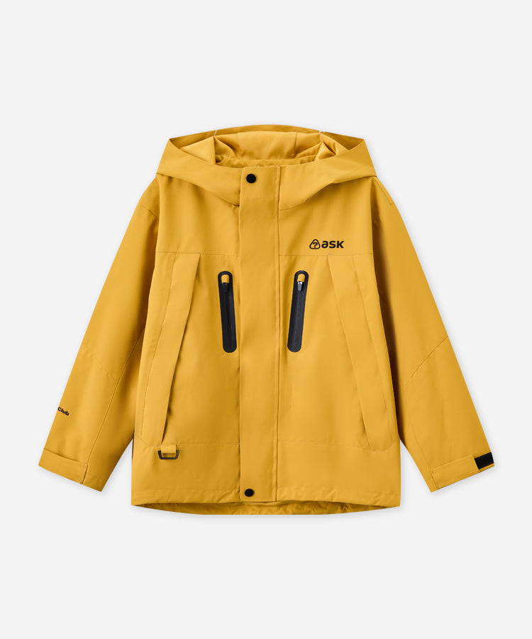 Wasserdichte Outdoor-Shell-Jacke für Kinder, winddichte Oberbekleidung