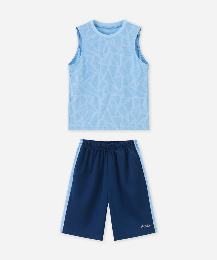 Ensemble court pour enfants, séchage rapide, respirant, extensible, tenue de sport