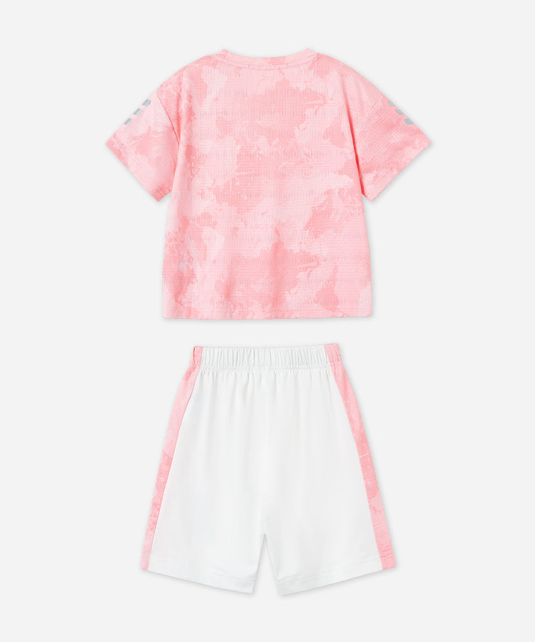Ensemble short pour enfants filles, séchage rapide, respirant, extensible, tenue de sport