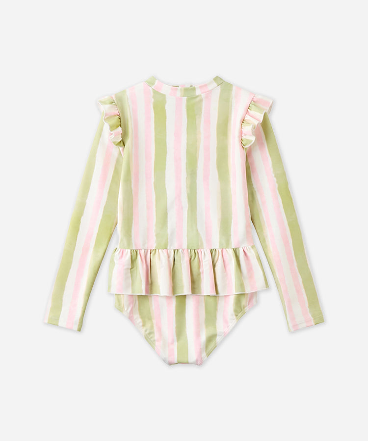 Maillot de bain une pièce manches longues pour filles