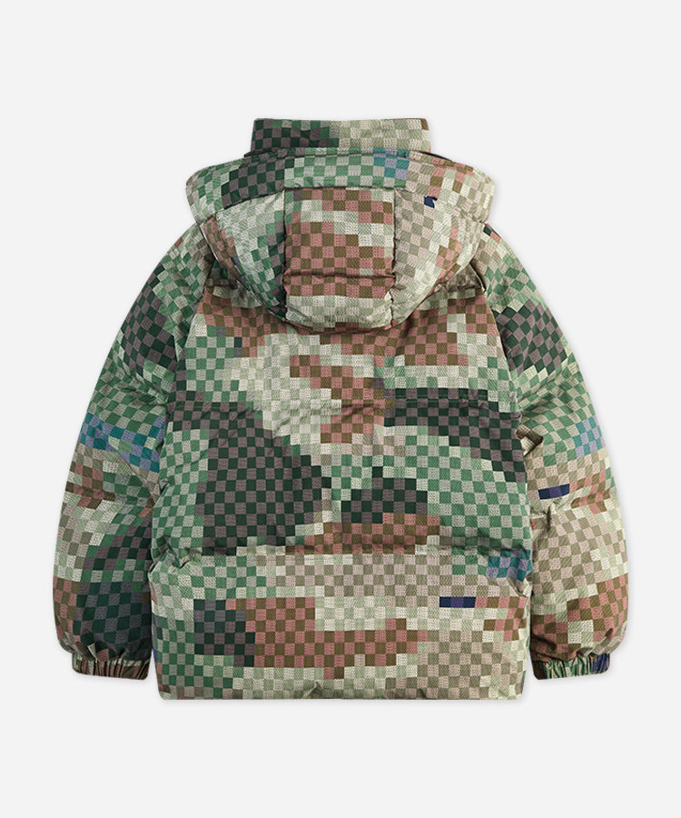 Detachable Hood Quilted Down Kids Coats
