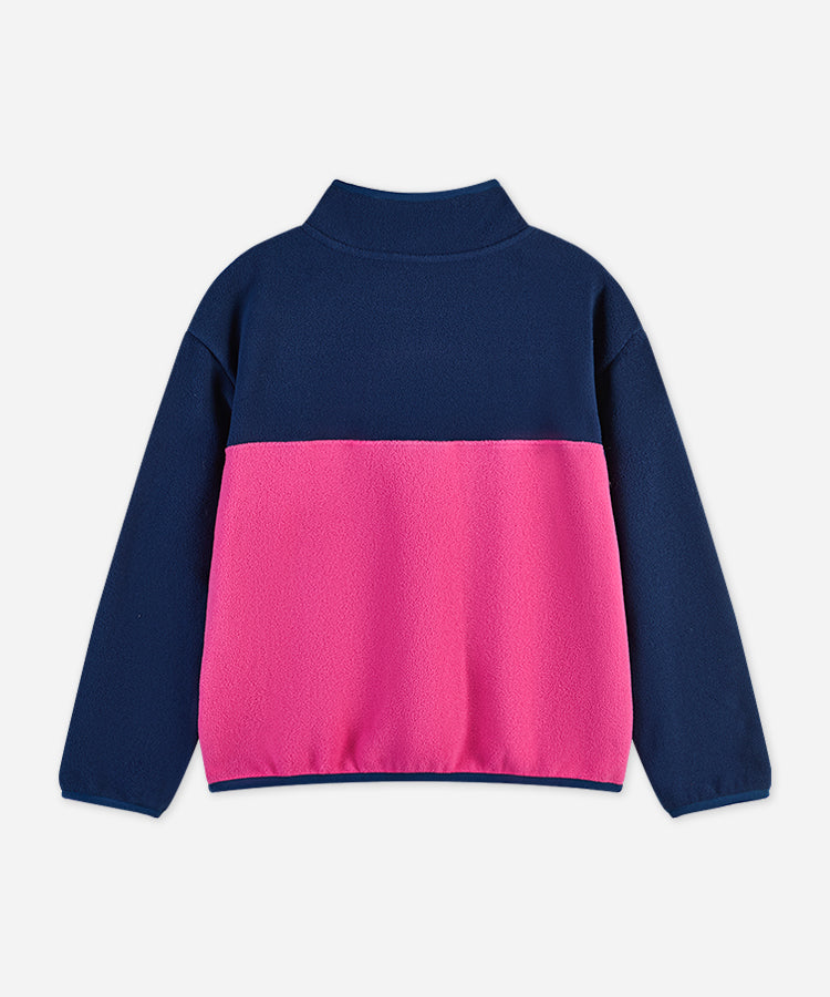 Kids Fleece Lined Sweatshirt | Warm Stand Collar Pullover for Boys & Girls
