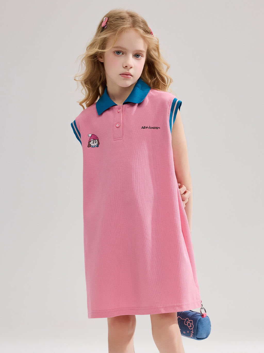 Robe trapèze décontractée pour enfants filles