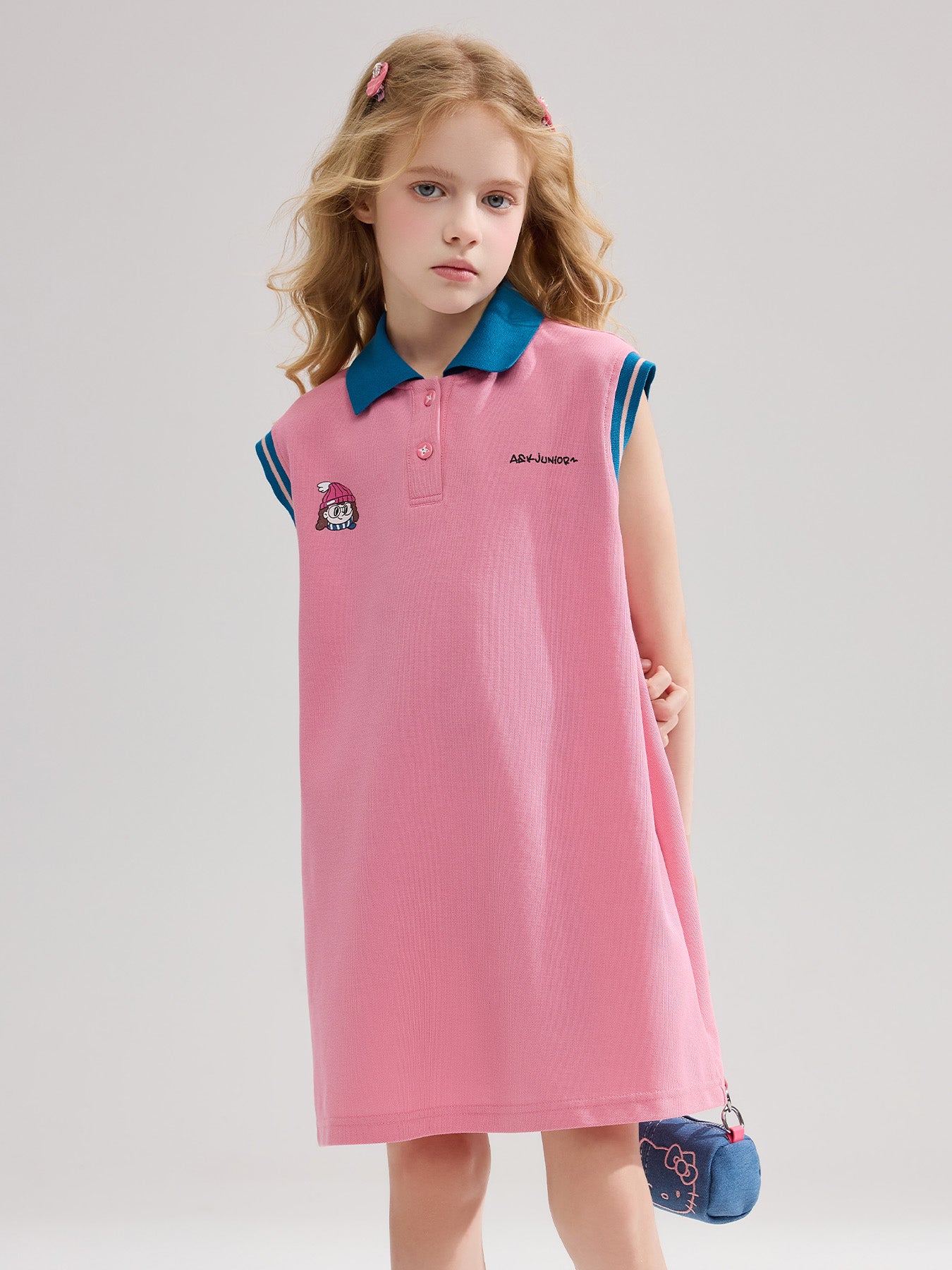 Kids Girls A-Line Swing Casual Dress