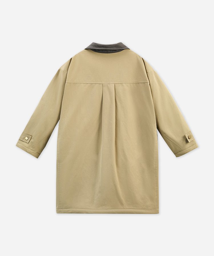 British Style Long Trench  Kids Boys Coat