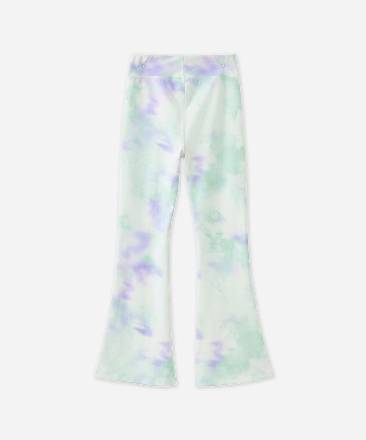 Pantalon de yoga évasé imprimé tendance pour enfants, pantalon long de sport décontracté léger et très élastique