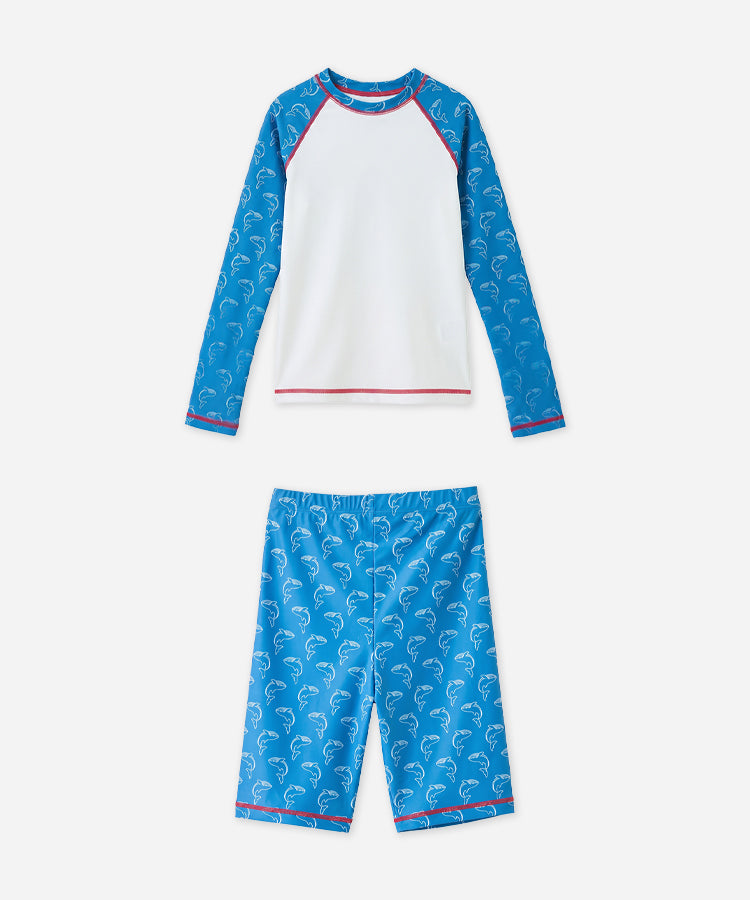 Kids Boys Sun Protection Quick Dry Stretch 2-Piece Swimwear Set