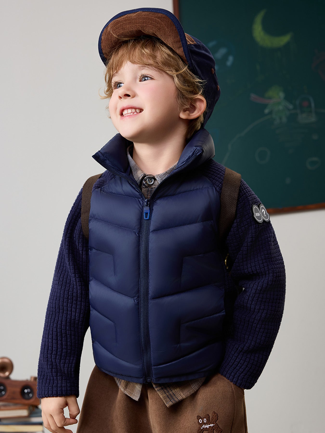 Lightweight White Goose Down Kids Jacket