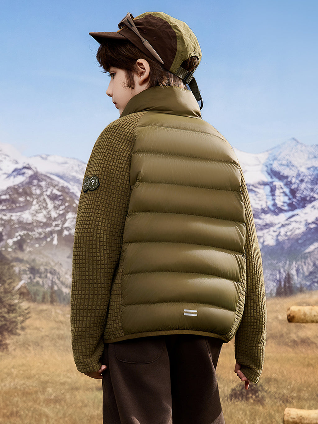 Lightweight White Goose Down Kids Jacket
