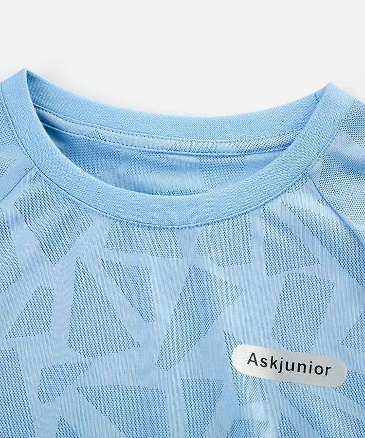 Breathable Quick Dry Kids Boys Short Set Stretchy Skin-Friendly Sports Short Suit