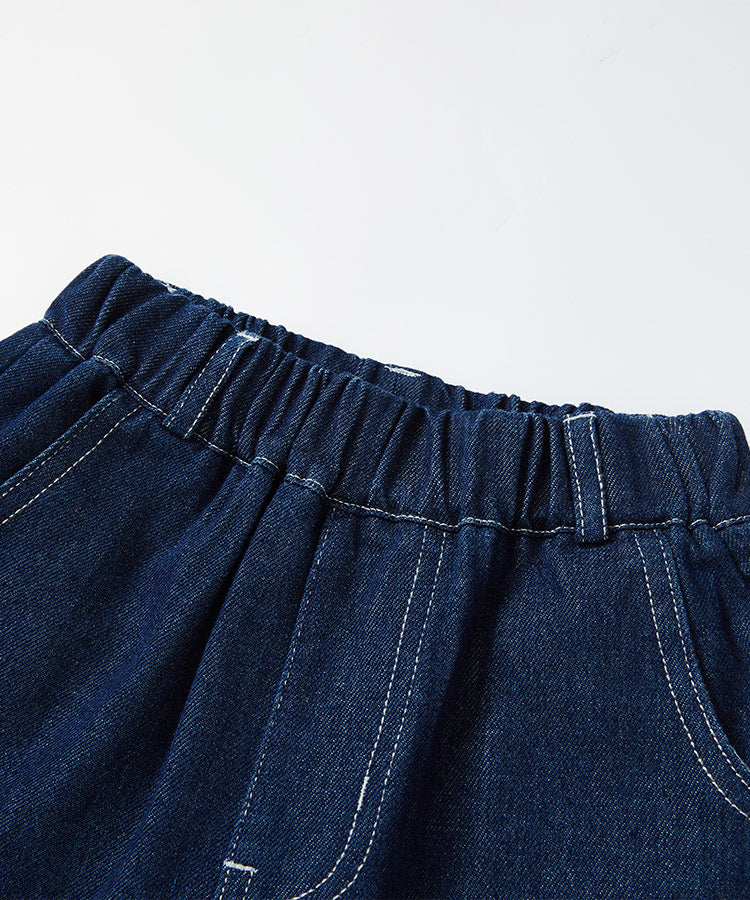Boys Jeans Pants Loose Fit Straight Leg | Soft & Breathable Denim Trousers