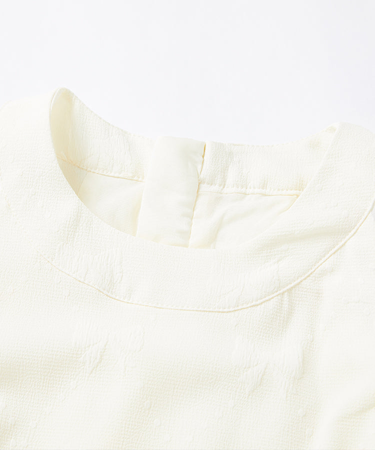 Robe irrégulière en tulle tutu pour enfants, sans manches, en jacquard pour filles