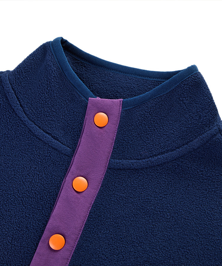Kids Fleece Lined Sweatshirt | Warm Stand Collar Pullover for Boys & Girls