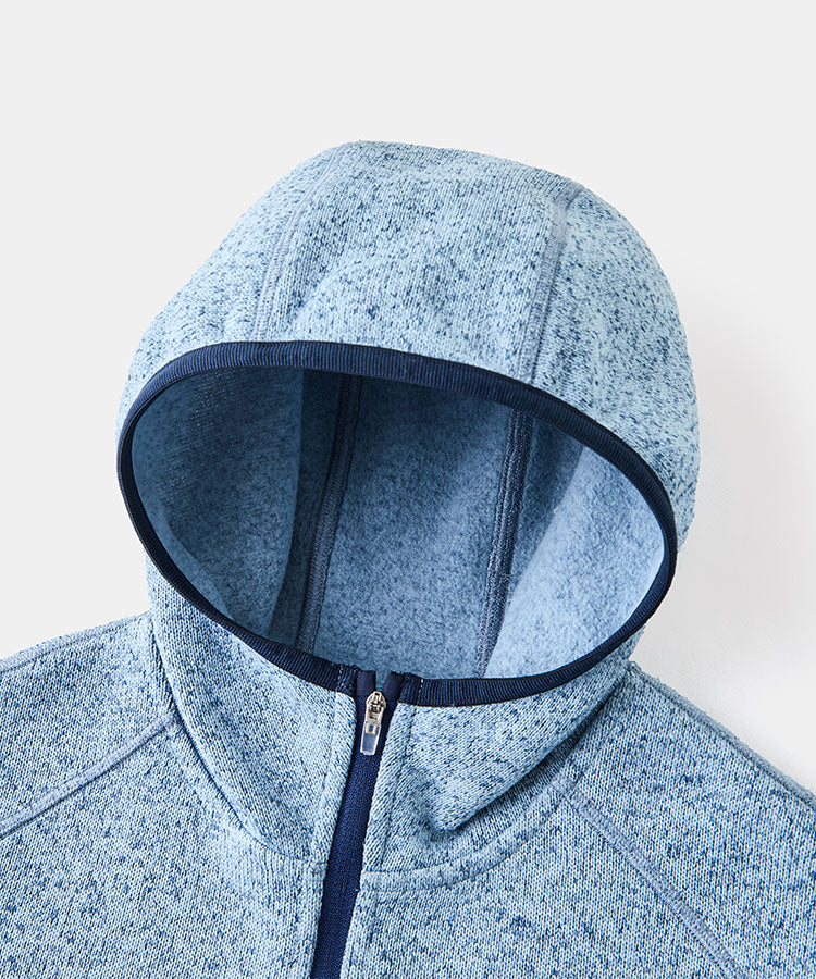 Soft Fleece Hooded Kids Outdoor Jacket