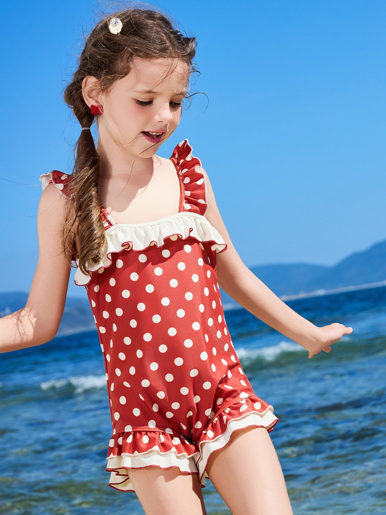 One Piece Beach Kids Girls Swim Suit