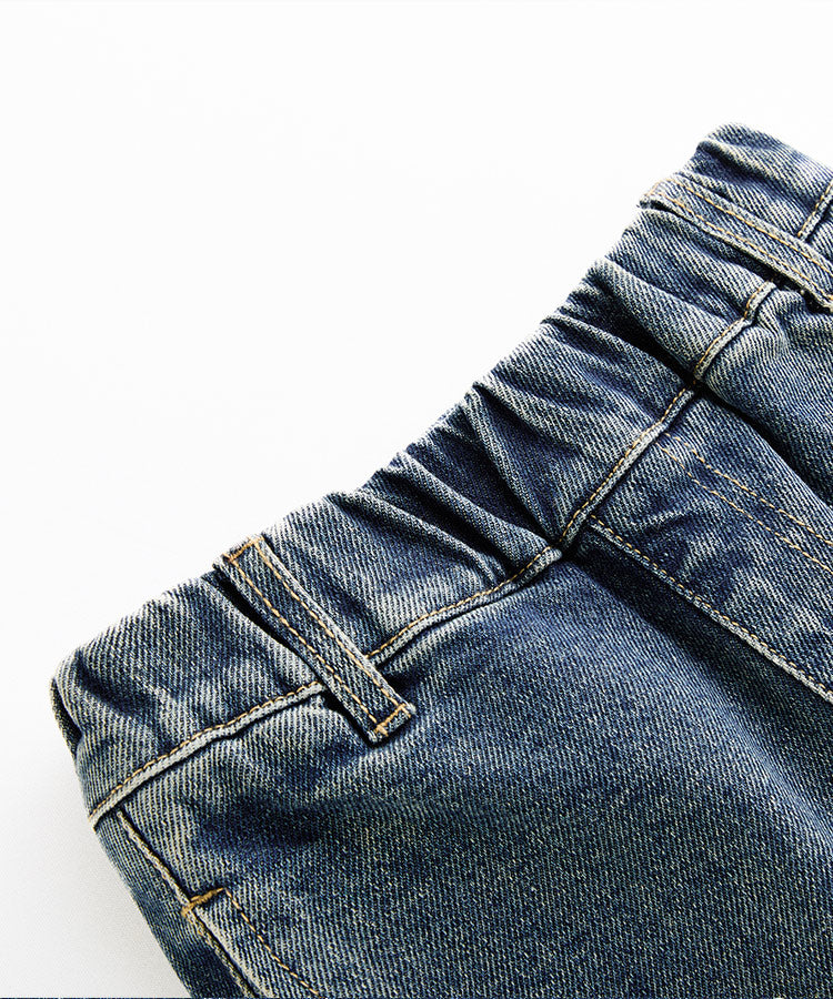 Girls Flare Jeans Elastic Waist | Stretch Denim Pants for Kids