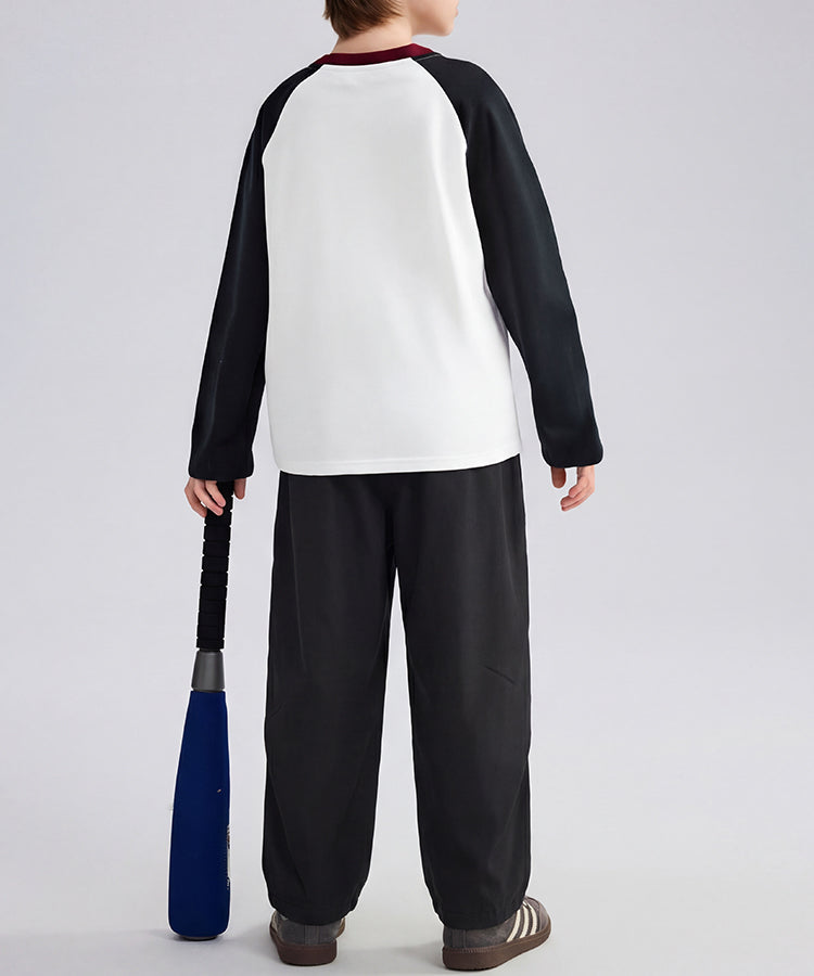 Boys Cargo Pants Loose Fit Relaxed Straight Leg Trousers | Adjustable Cuffed Bottom