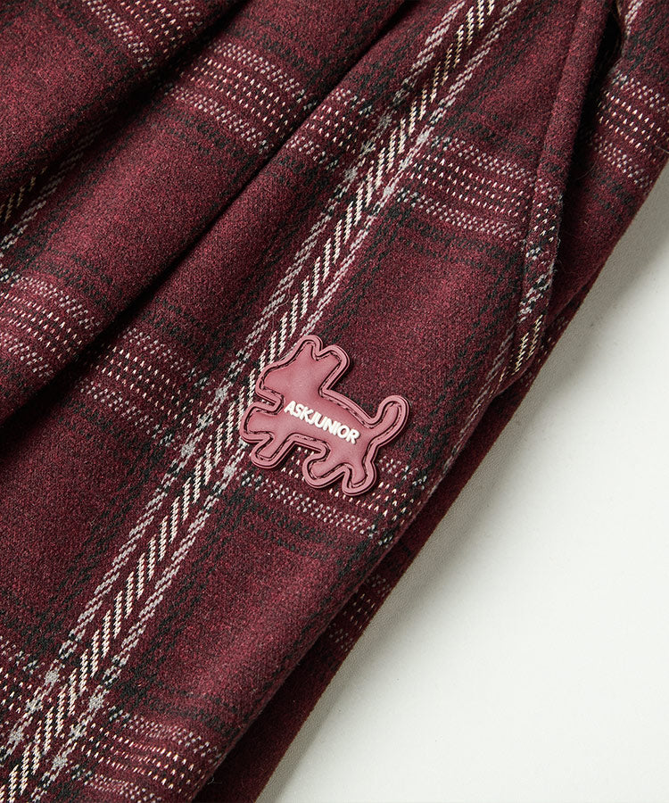 Casual Thickened Warm Plaid Kids Pants for Fall Winter