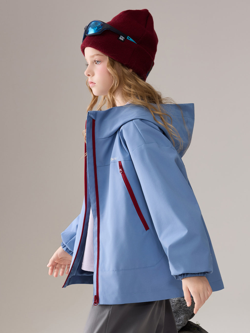 Hooded Soft Shell Kids Outdoor Jacket