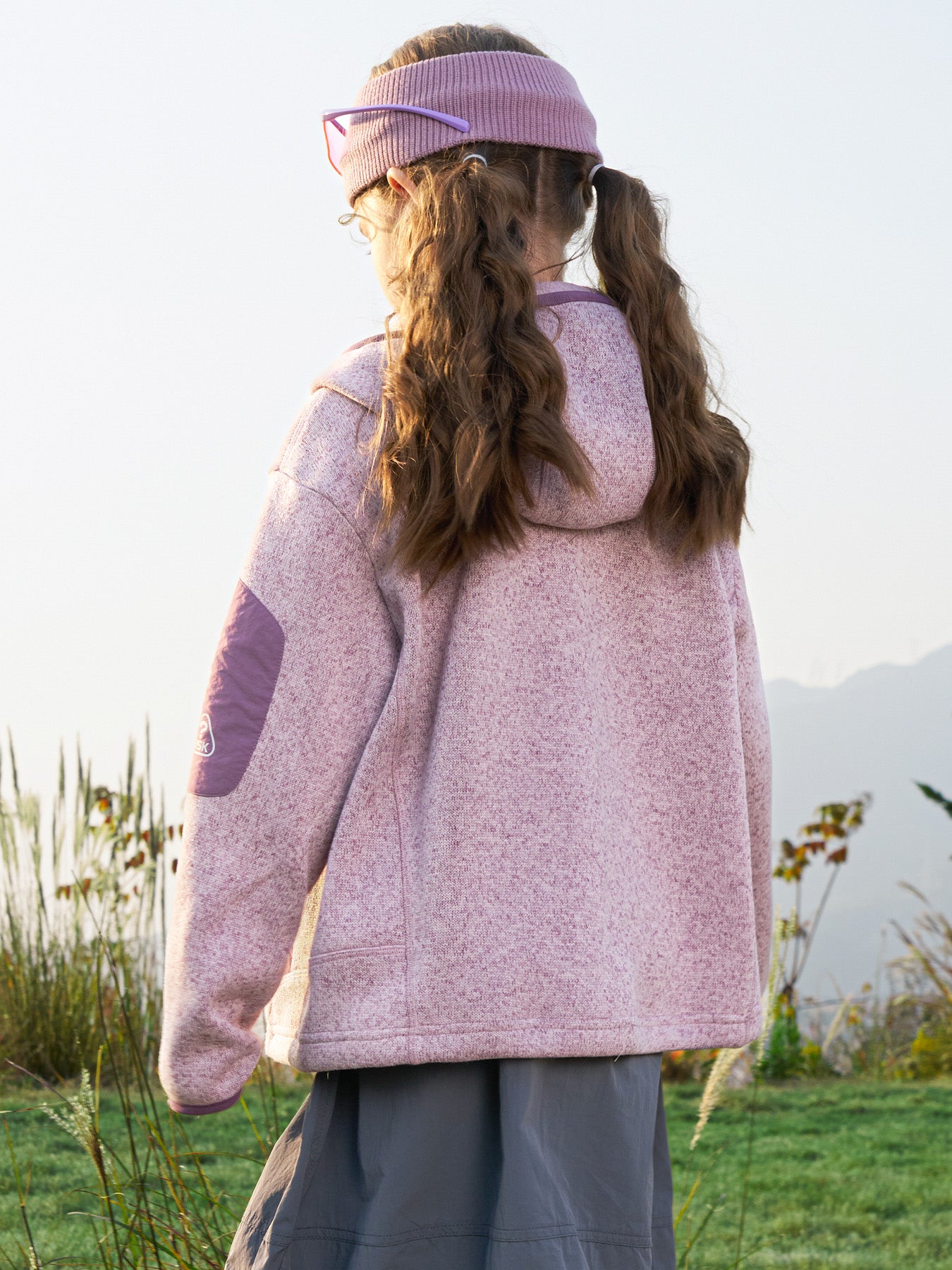 Soft Fleece Hooded Kids Outdoor Jacket