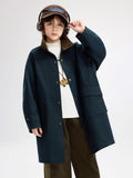 British Style Long Trench  Kids Boys Coat