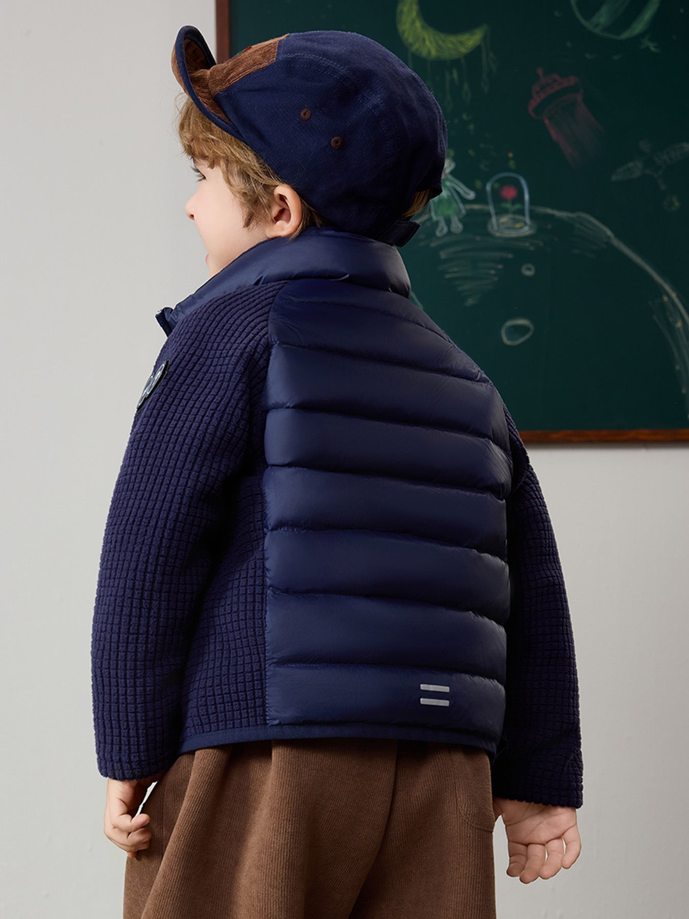 Lightweight White Goose Down Kids Jacket