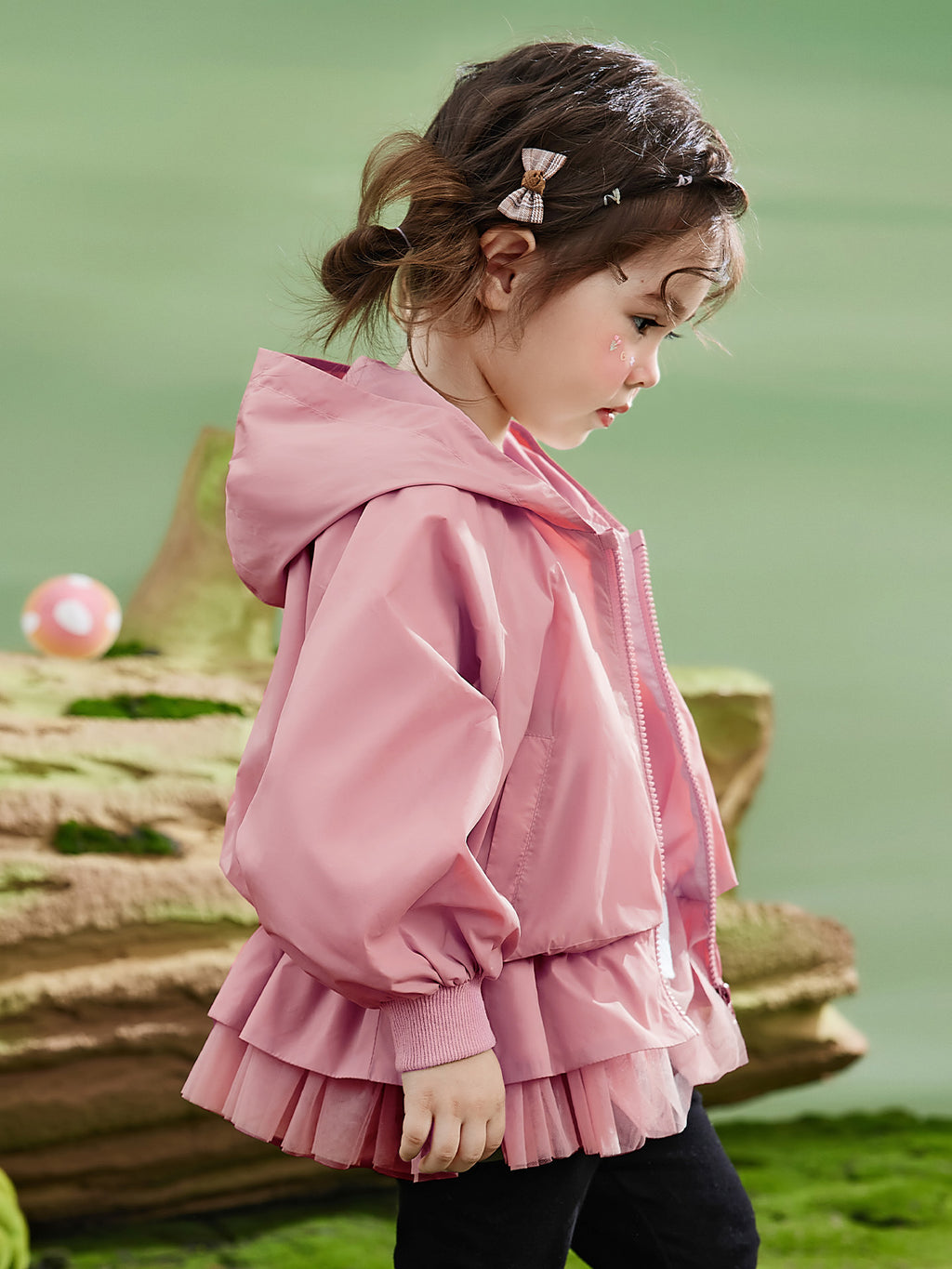 Leichte Kapuzenjacke für Mädchen für Frühjahr/Sommer