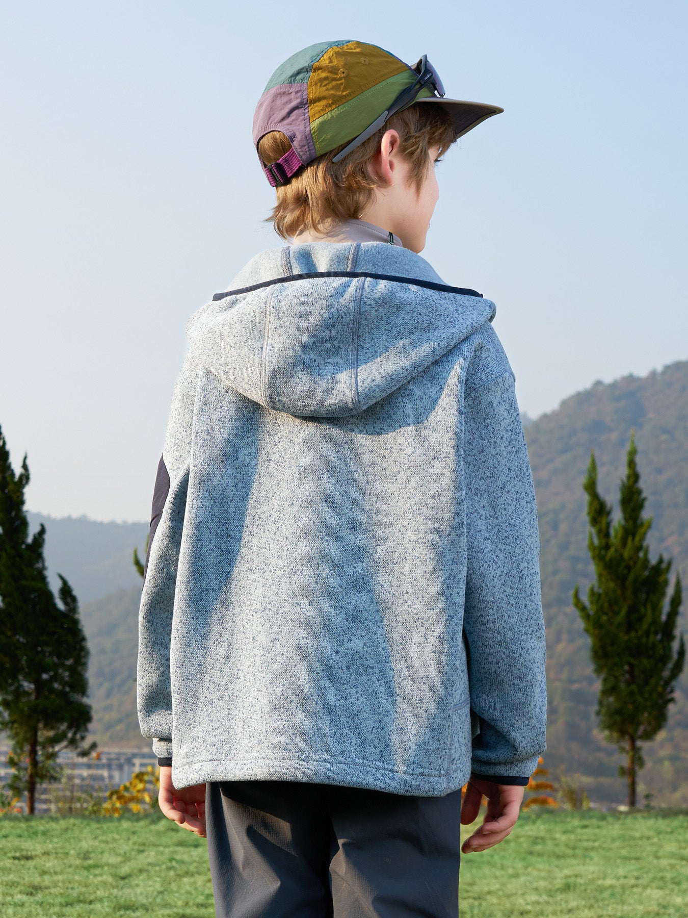 Soft Fleece Hooded Kids Outdoor Jacket