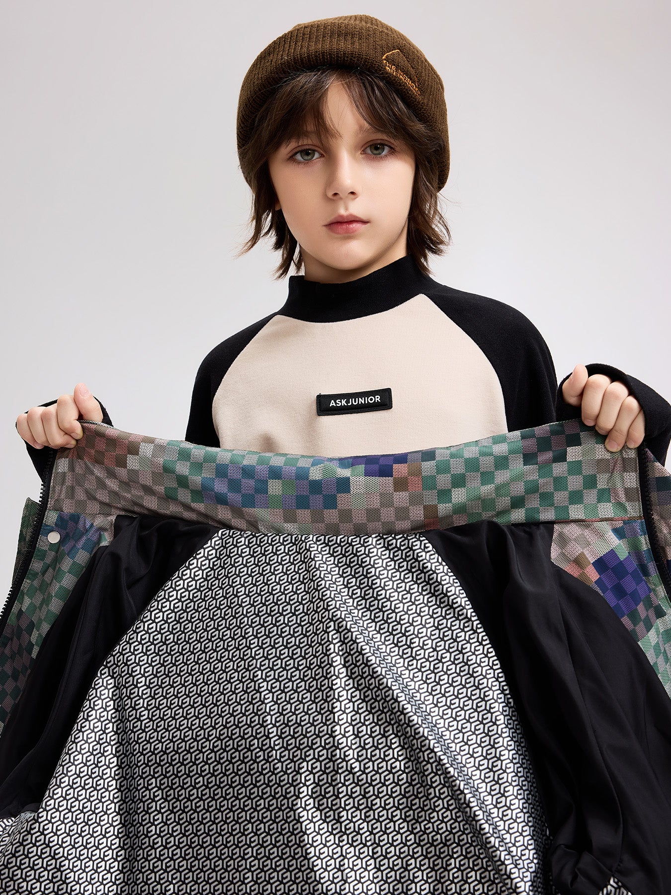 Detachable Hood Quilted Down Kids Coats