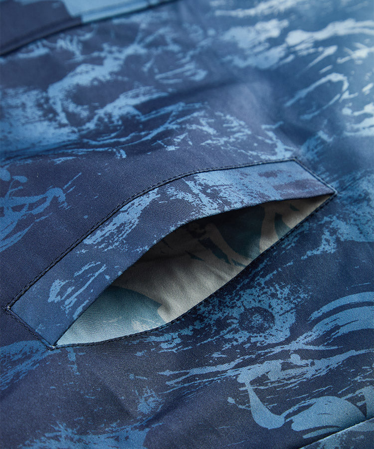Boys Waterproof Windbreaker Jacket | Gradient Printed Outdoor Sports Coat