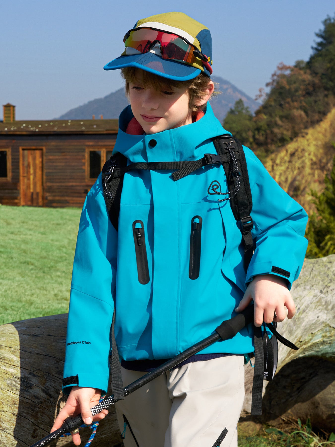 Kids Waterproof Outdoor Shell Jacket, Windproof Outerwear