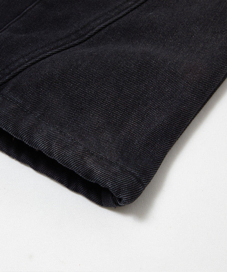 Kids Boys Warm Fleece Lined Jeans, Gradient Washed Straight Leg Denim Pants with Elastic Waist