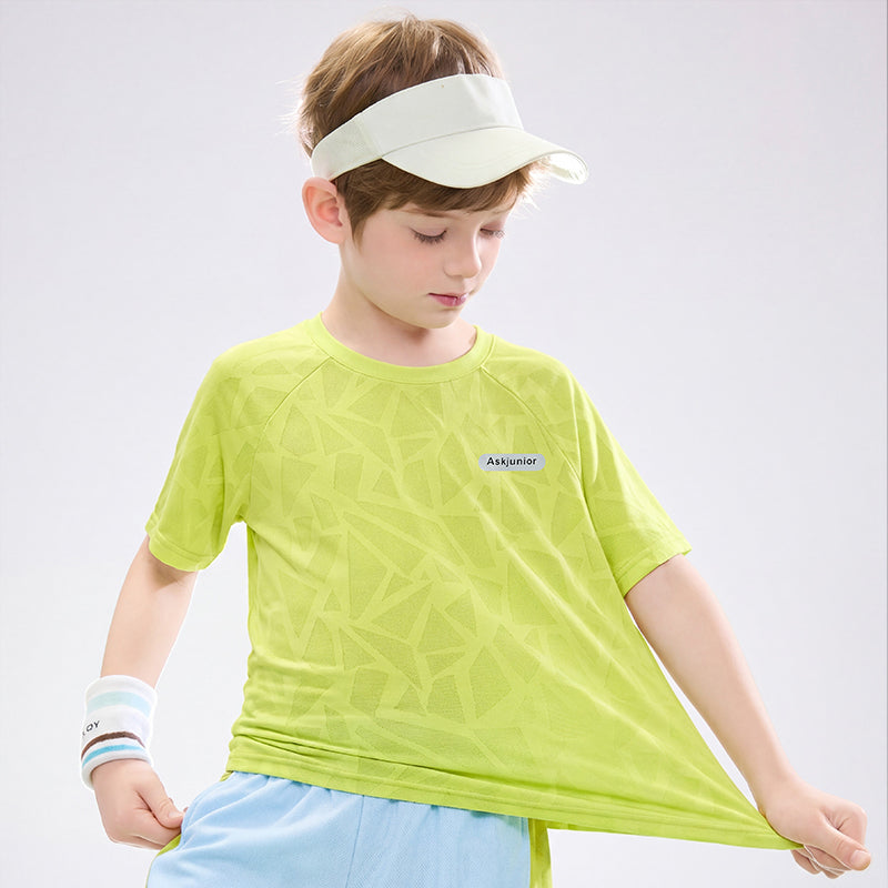 Breathable Quick Dry Kids Boys Short Set Stretchy Skin-Friendly Sports Short Suit