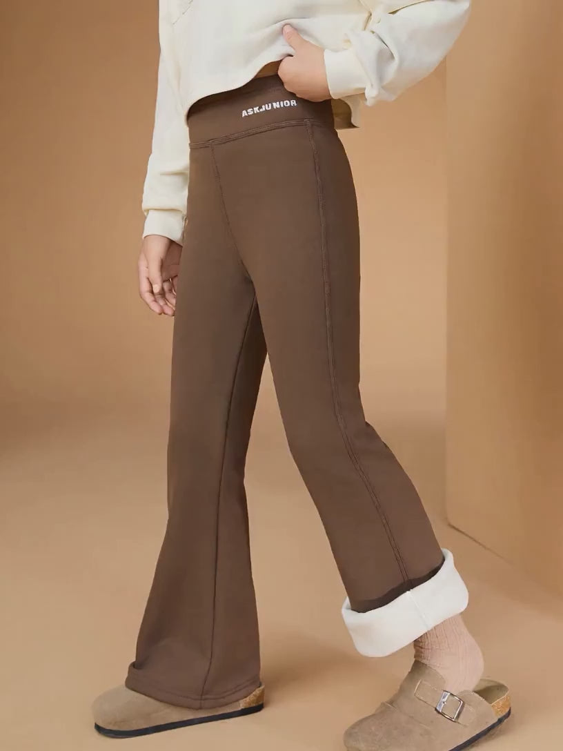 Mädchen Fleece-gefütterte verdickte Hose