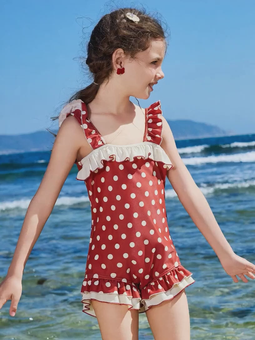 One Piece Beach Kids Girls Swim Suit